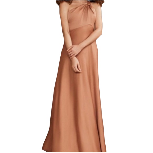 BHLDN Ashland Satin Charmeuse Dress in Sedona Sunset Size 10 NWT